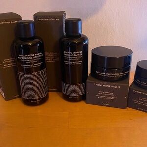 Twentynine Palms Facial Cleanser, Exfoliant, eye cream and moisturizer set